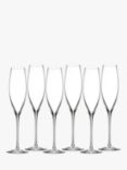 Waterford Crystal Elegance Champagne Celebration Crystal Glasses, 242ml, Set of 6, Clear