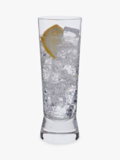 Dartington Crystal Gin Story Highball Glass, 250ml, Set of 2, Clear