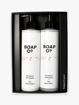 The Soap Co. Geranium & Rhubarb Hand Duo Gift Set