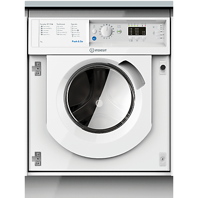 Indesit BIWMIL71452UK Integrated Washing Machine, 7kg Load, 1400rpm, A++ Energy Rating, White