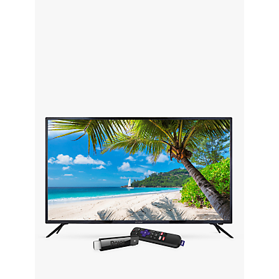 Linsar 55UHD520 LED 4K Ultra HD TV, 55 with Freeview HD & Roku Smart Streaming Stick, Black