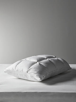 John Lewis Natural Quilted Top Hybrid Standard Pillow, Medium/Firm