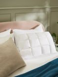 John Lewis & Partners Natural Quilted Top Hybrid Standard Pillow, Medium/Firm