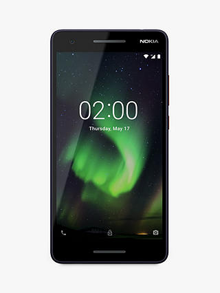 Nokia 2.1 Smartphone, Android, 5.5”, 4G LTE, SIM Free, 8GB, Blue
