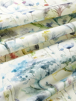 Voyage Hinton Poppy Furnishing Fabric, White