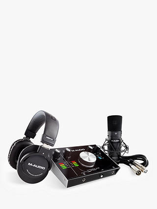 M-Audio M-track 2x2 Vocal Studio Pro Vocal Production Package with Interface, Microphone & Headphones