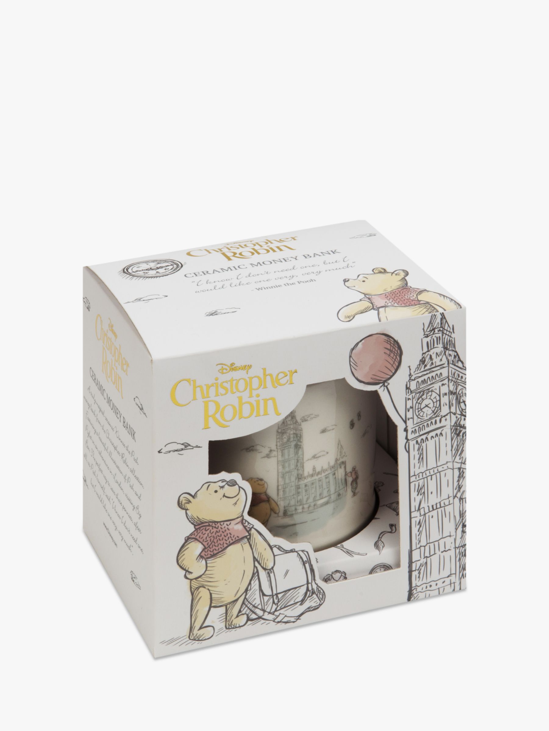 Winnie The Pooh Christopher Robin Money Box At John Lewis Partners