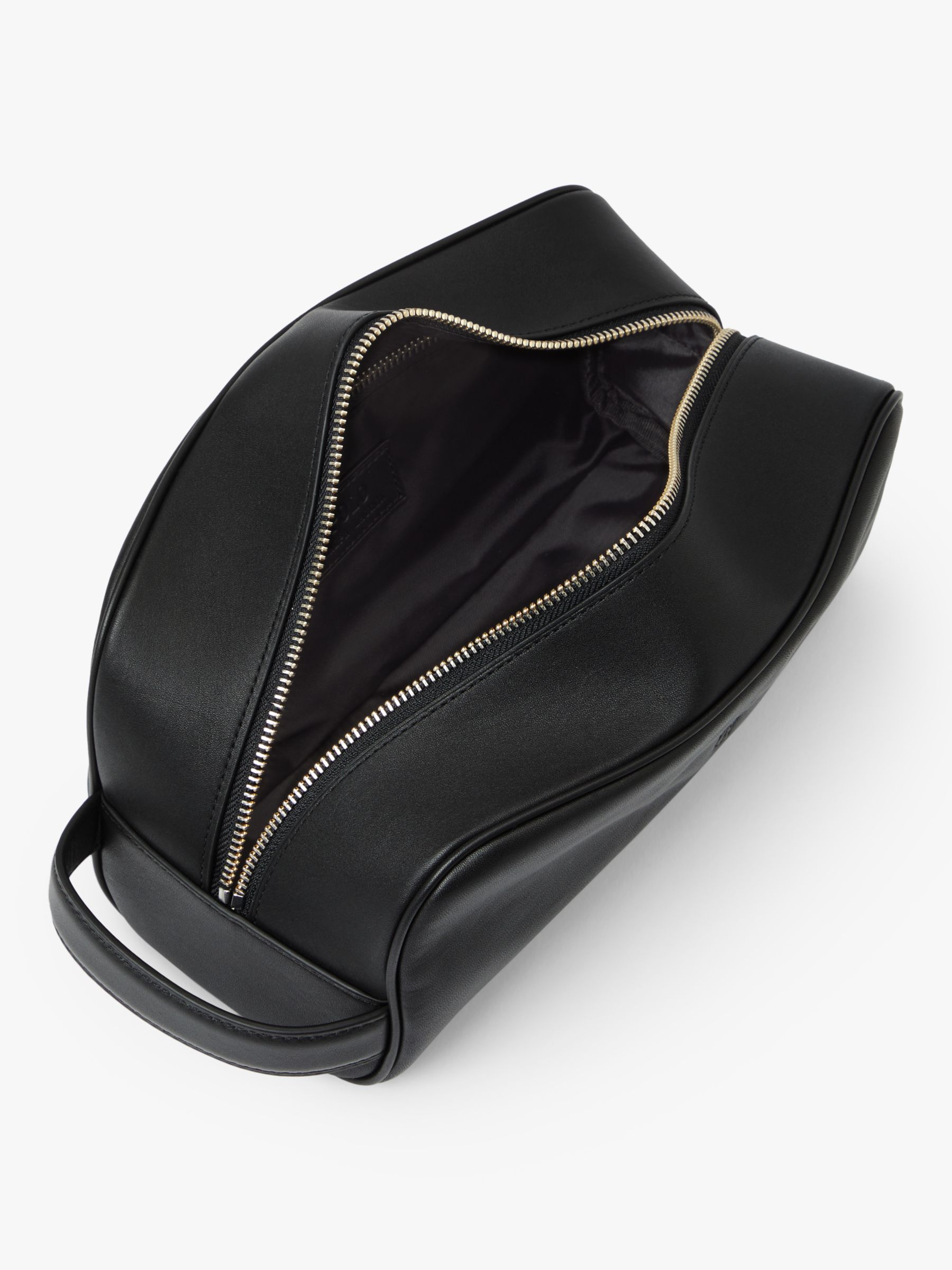 Polo Ralph Lauren Leather Wash Bag, Black