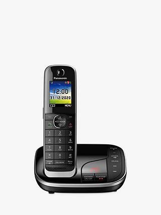 Panasonic KX-TGJ424EB Digital Cordless Telephone with Nuisance Call Blocker and Answering Machine, Quad Dect