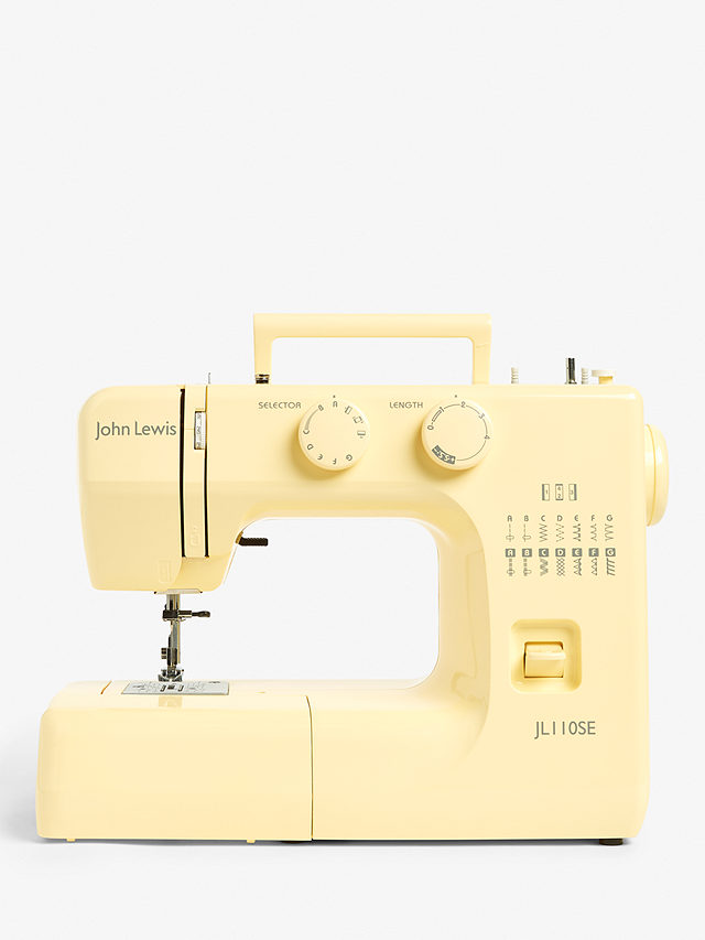 John Lewis JL110 Sewing Machine, Yellow