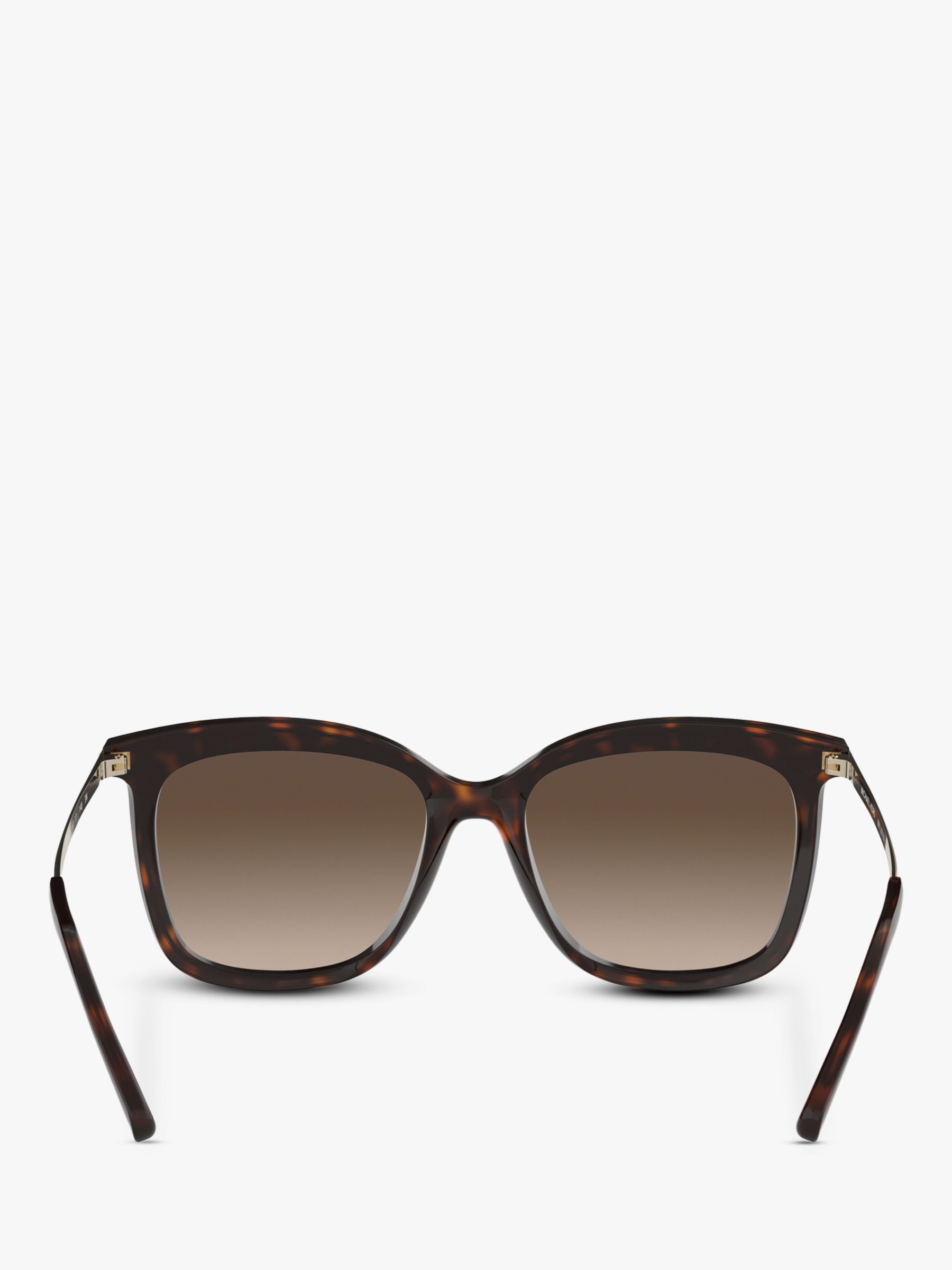 Michael Kors MK2079U Women's Zermatt Square Sunglasses, Dark Tortoise/Brown Gradient