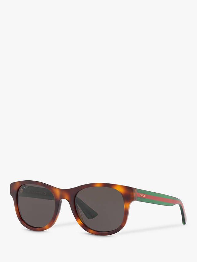 Gucci GG0003S Men's D-Frame Sunglasses, Tortoise Multi/Grey