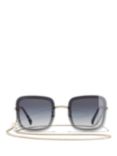 CHANEL Square Sunglasses CH4244 Gold/Grey