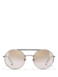 CHANEL Round Sunglasses CH4232 Gunmetal/Brown Gradient