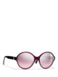 CHANEL Round Sunglasses CH5387 Red/Pink Gradient