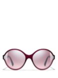 CHANEL Round Sunglasses CH5387 Red/Pink Gradient