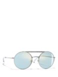 CHANEL Round Sunglasses CH4232 Silver/Blue