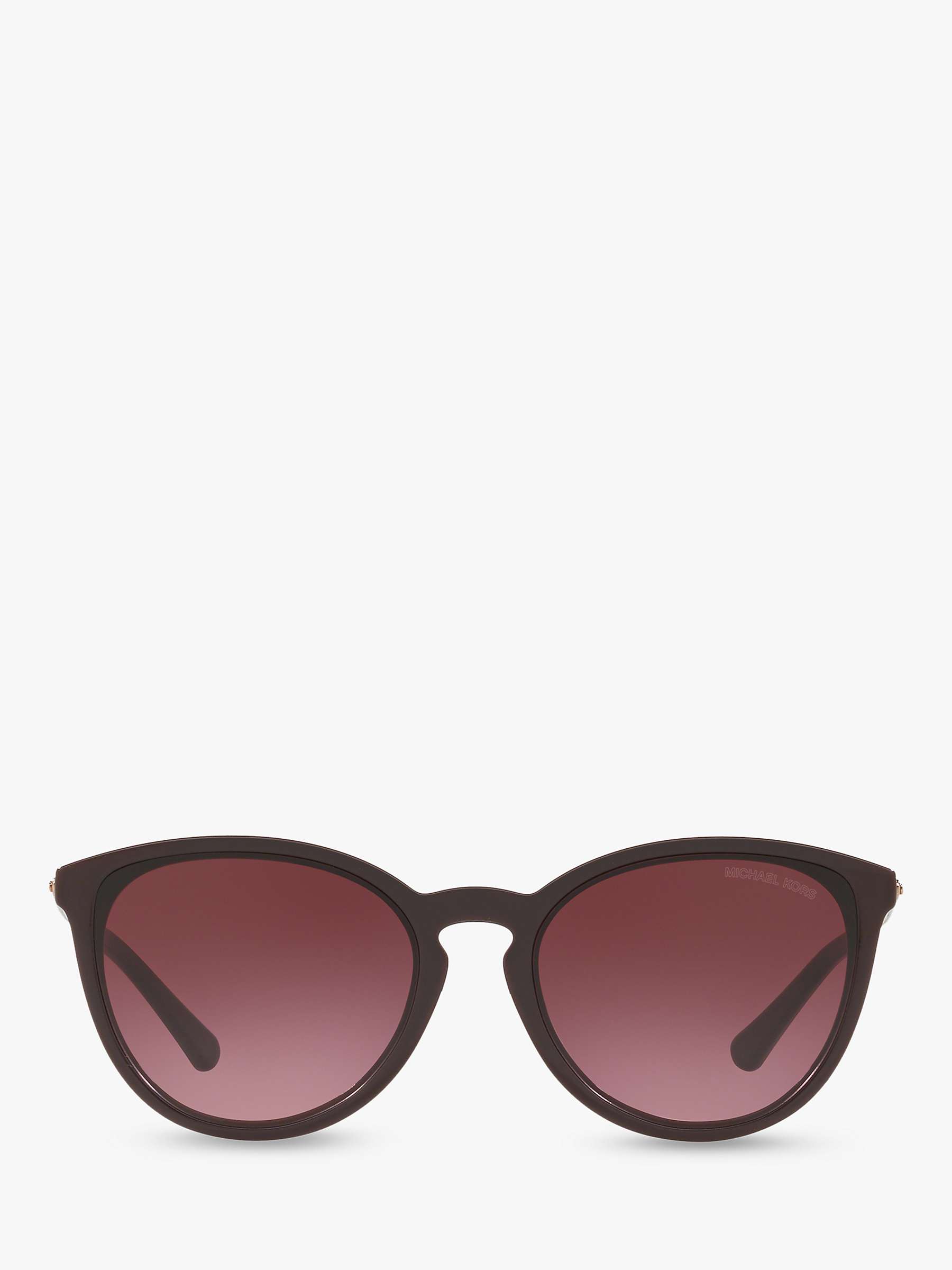 Buy Michael Kors MK2080U Women's Chamonix Oval Sunglasses, Purple/Purple Gradient Online at johnlewis.com