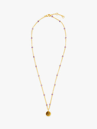 John Lewis & Partners Gemstones Bead Round Pendant Necklace