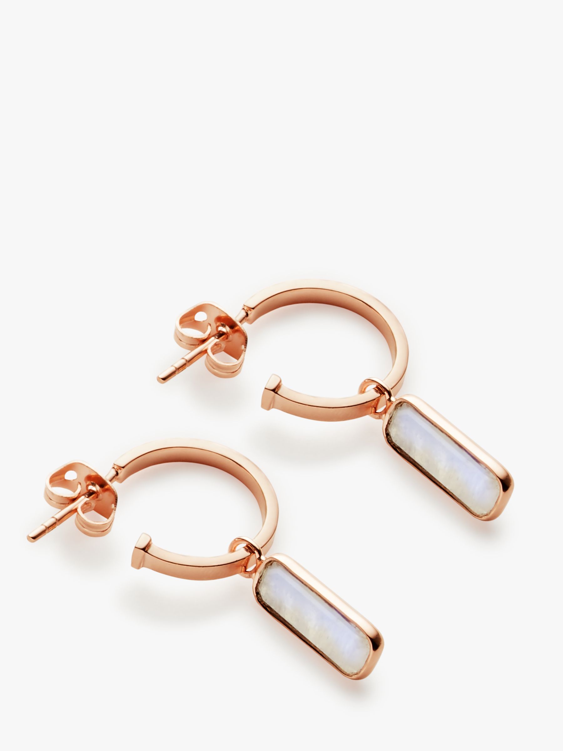John Lewis & Partners Gemstones Bar Mini Hoop Earrings