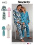Simplicity Women's and Children's Pyjamas Sewing Pattern, 8803