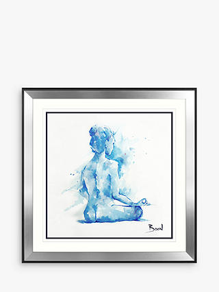Joanne Boon Thomas - Peace Framed Print & Mount, 90.5 x 90.5cm, Blue