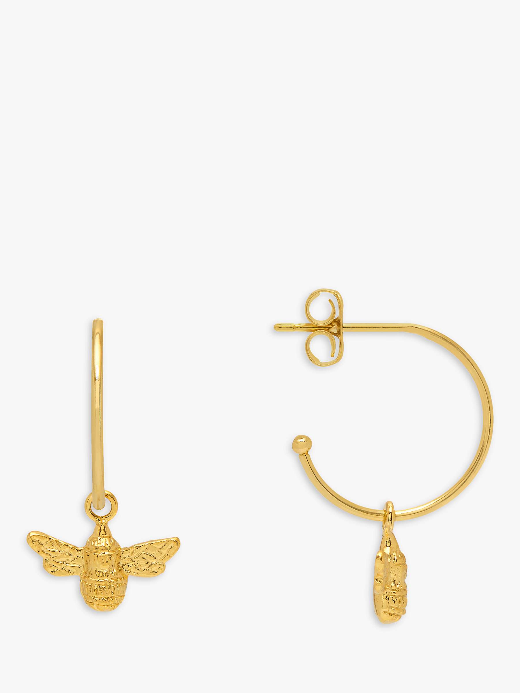 Buy Estella Bartlett Bee Drop Hoop Earrings, Gold Online at johnlewis.com