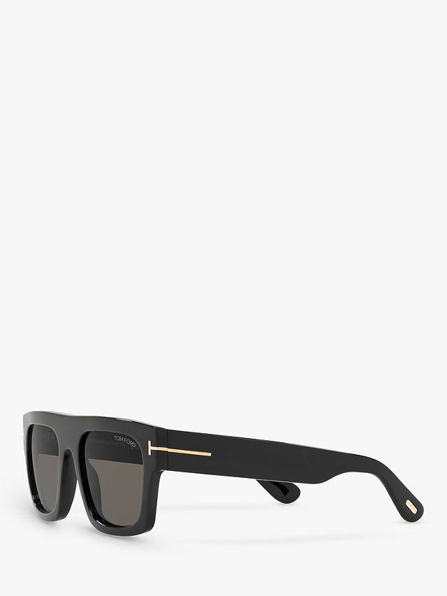 TOM FORD FT0711 Men's Fausto Square Sunglasses, Black/Grey