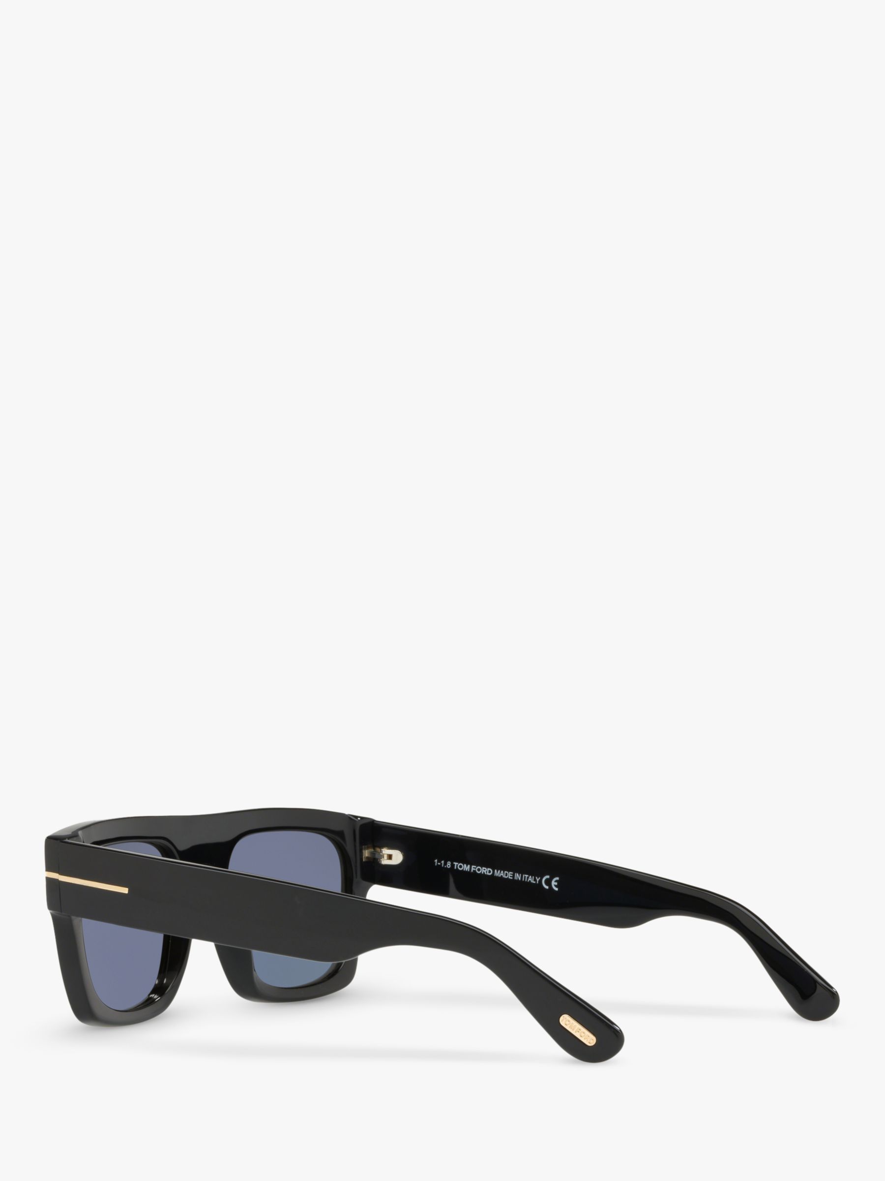 TOM FORD FT0711 Men's Fausto Square Sunglasses, Black/Grey at John Lewis &  Partners