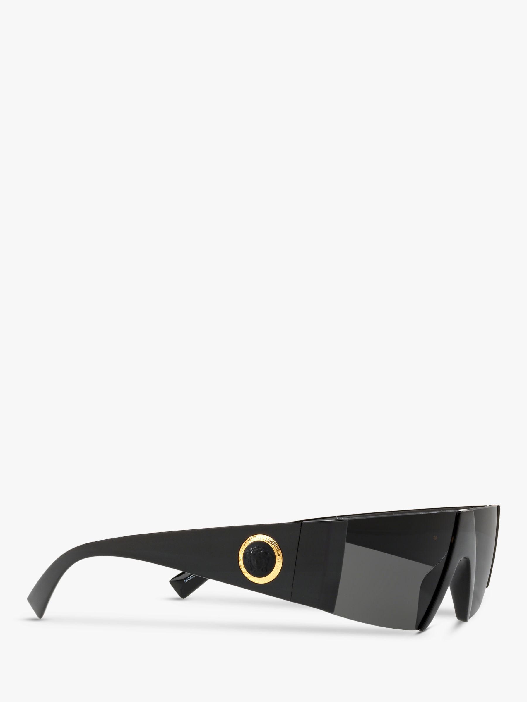 Versace Ve4360 Mens Rectangular Sunglasses Blackgrey 