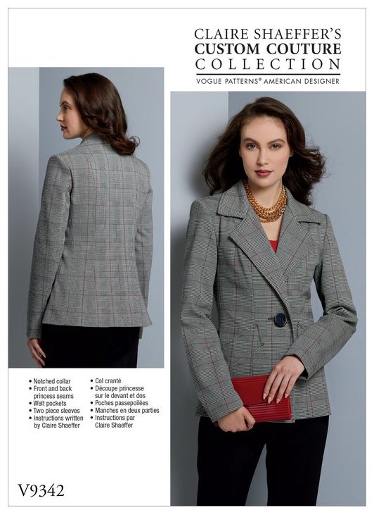 Vogue Vogue Women's Jacket Sewing Pattern, 9342