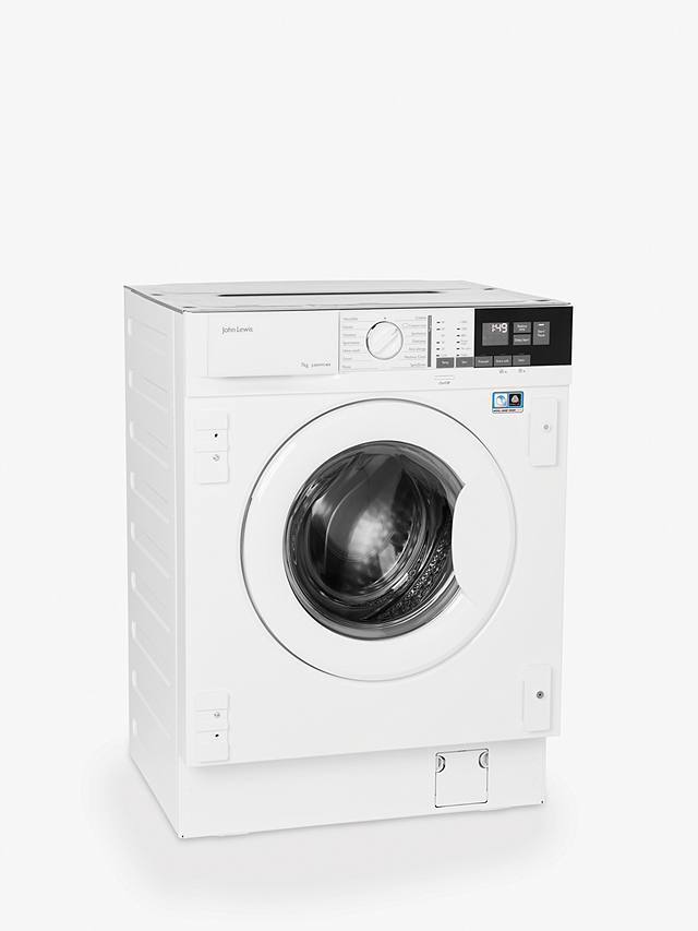 Buy John Lewis & Partners JLBIWM1404 Integrated Washing Machine, 7kg Load, 1400rpm Spin, White Online at johnlewis.com
