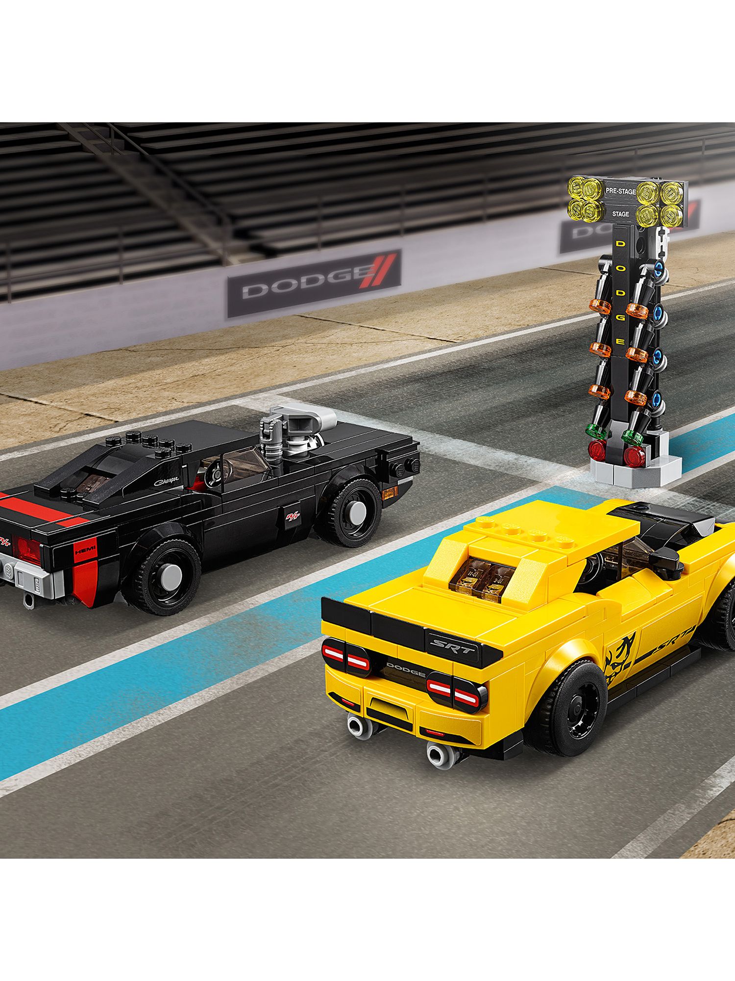 LEGO Speed Champions 75893 2018 Dodge Challenger SRT Demon and 1970 Dodge Charger R/T at John 
