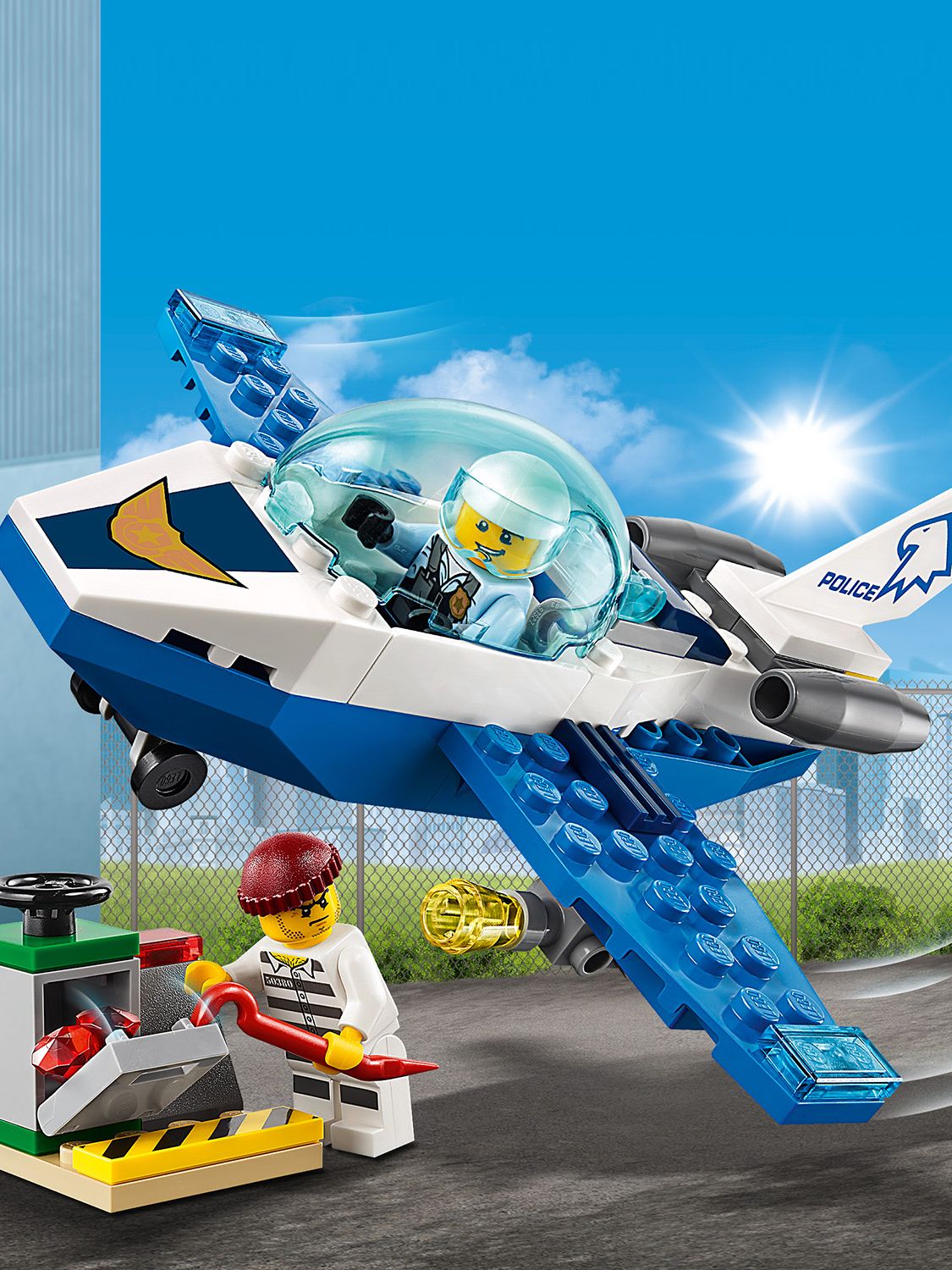 lego city police airplane