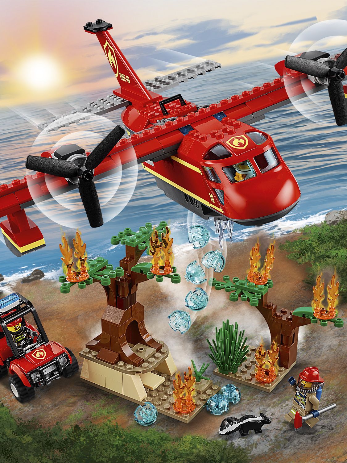 lego city fire plane