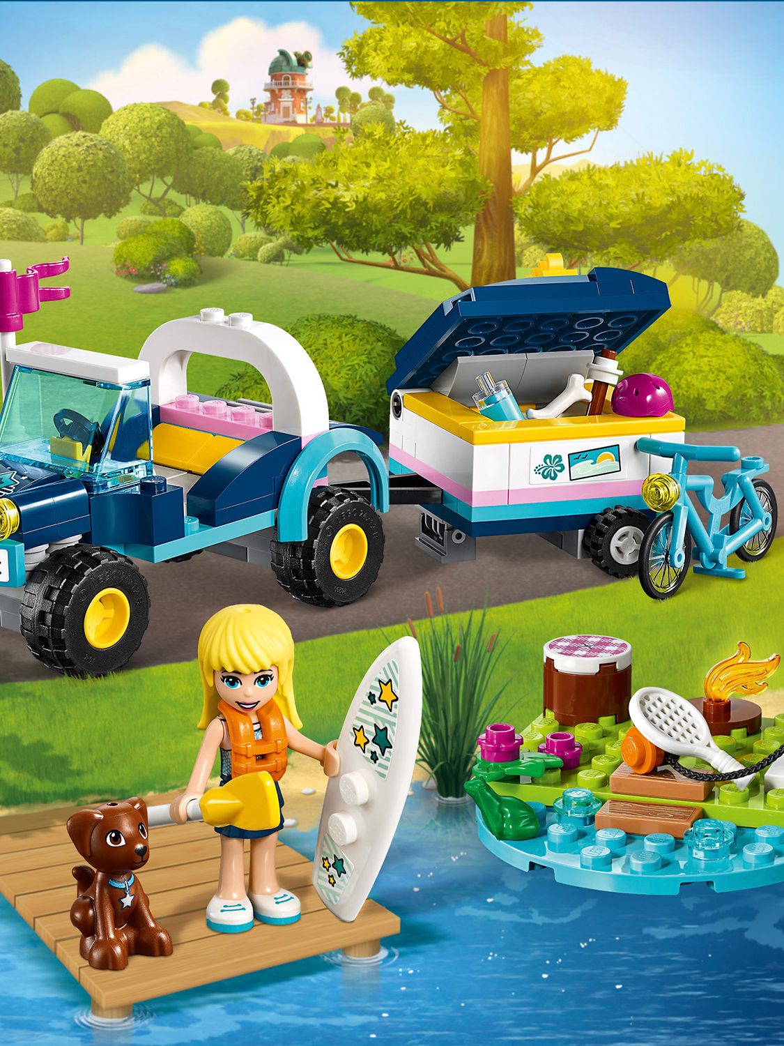 lego friends buggy and trailer