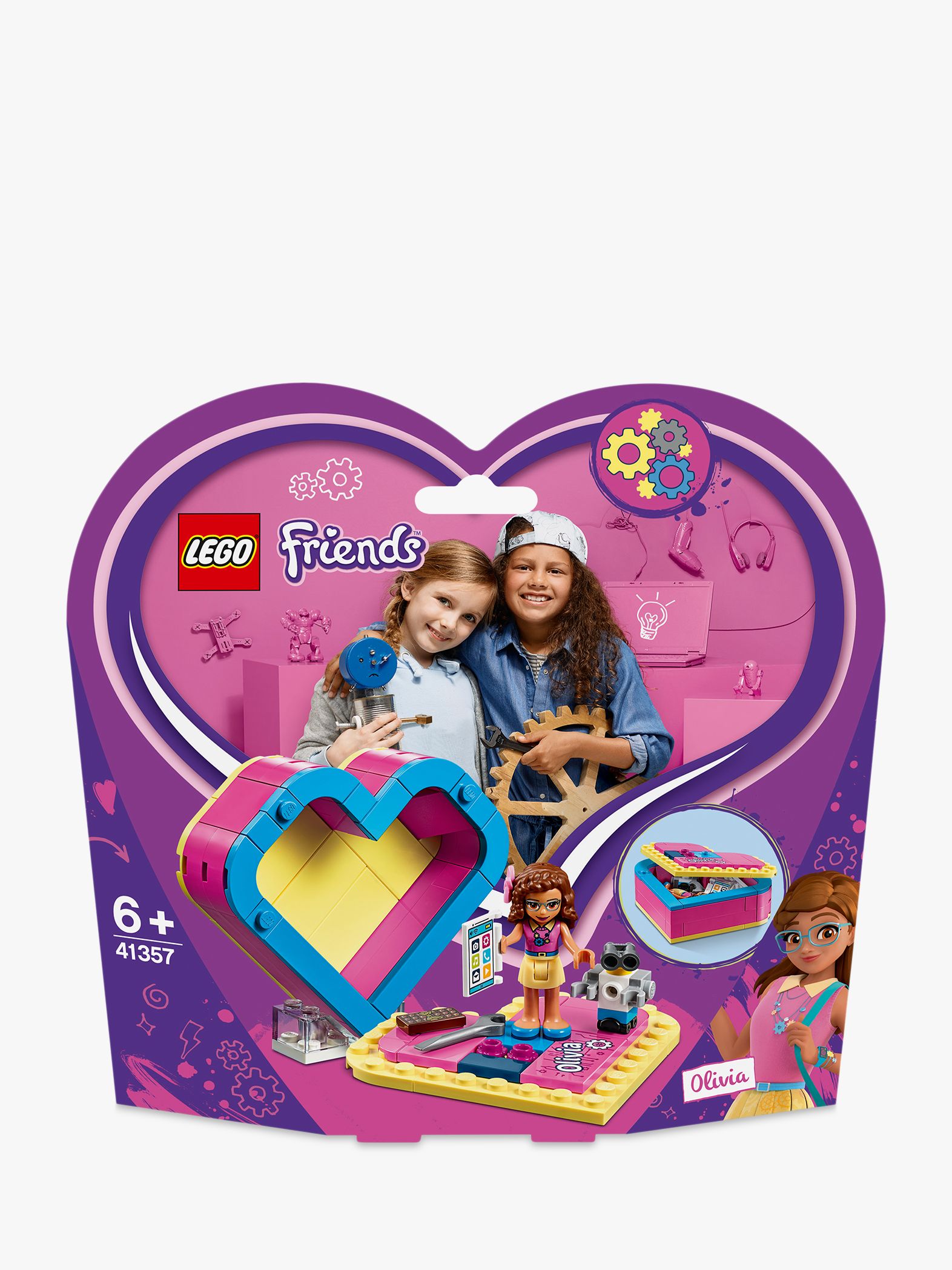 LEGO Friends 41357 Olivia's Heart Box at John Lewis & Partners