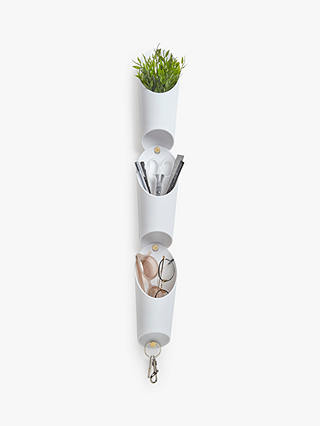 Umbra Floralink Wall-Mounted Organiser/Planter, Set of 3, White