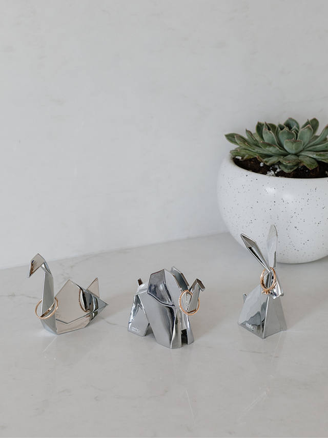Umbra Origami Ring Holders, Set of 3, Chrome