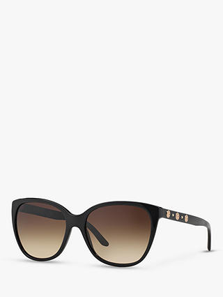 Versace VE4281 Women's Square Sunglasses, Black/Brown Gradient