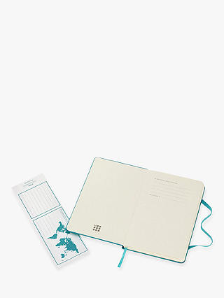 Moleskine Pocket Sized Hard Cover Ruled Notebook, Teal