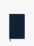 Moleskine Large Plain Hard Cover Notebook, Blue
