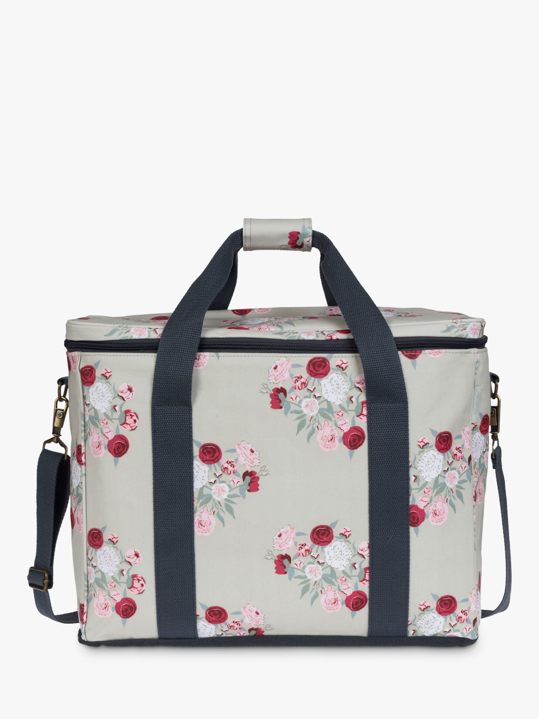 Sophie Allport Peony Large Picnic Cooler Bag, Natural/Multi, 25L at ...