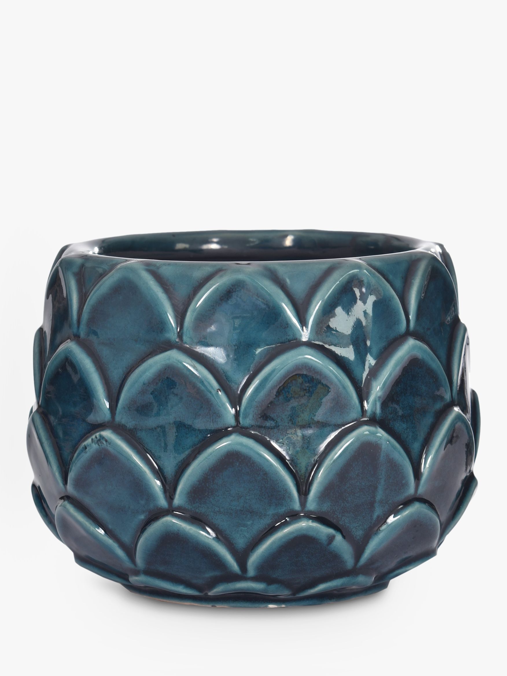 Garden Trading Small Artichoke Plant Pot, Teal at John ...