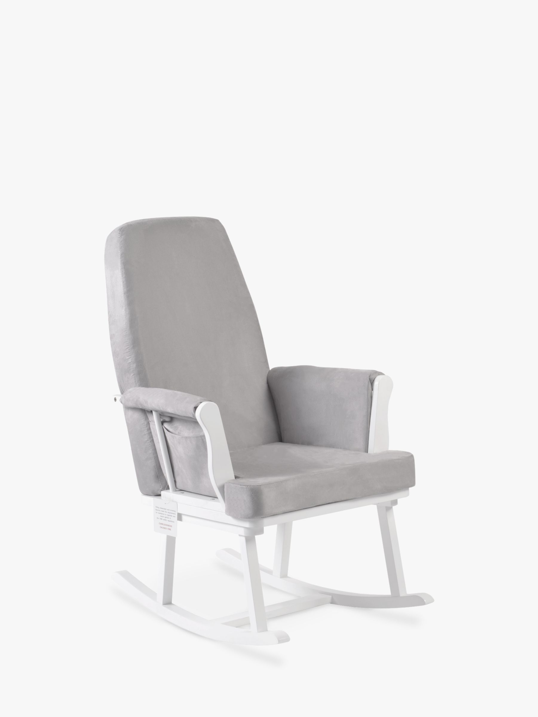 grey and white nursing chair