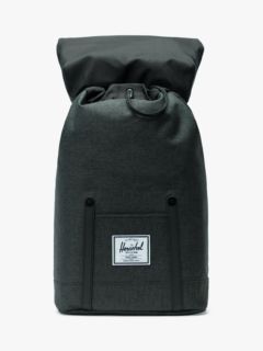 Herschel supply co retreat backpack clearance in black with rubberised straps