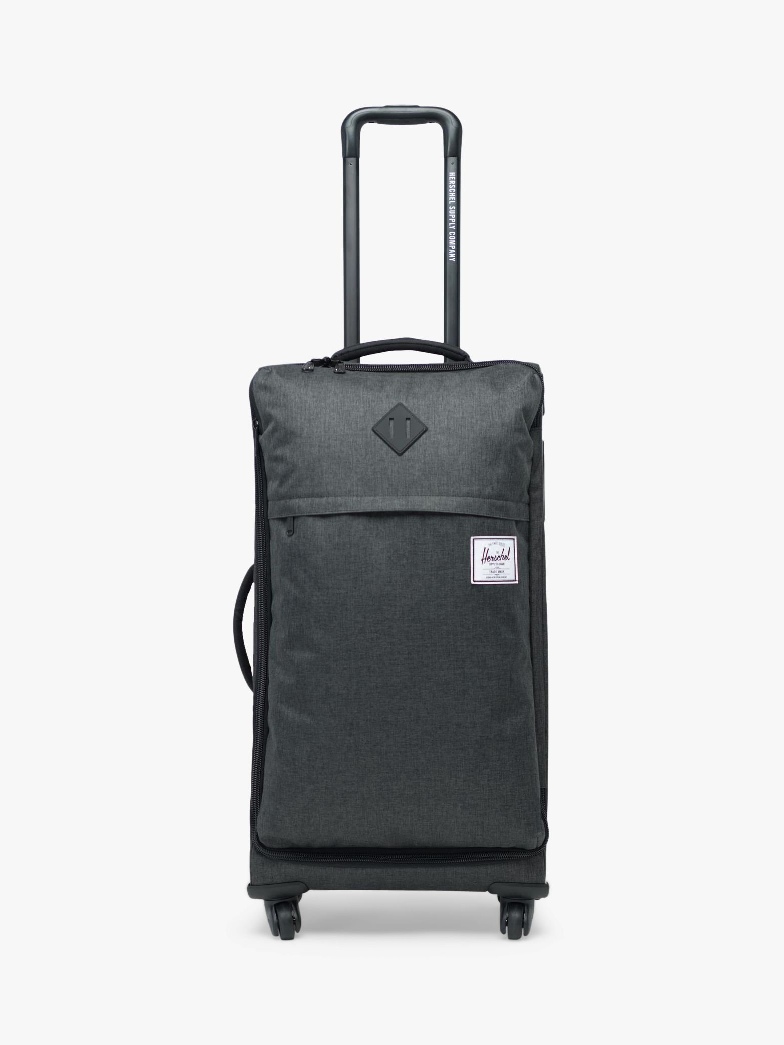 Herschel Supply Co. Highland 4-Wheel 75cm Medium Suitcase, Black ...