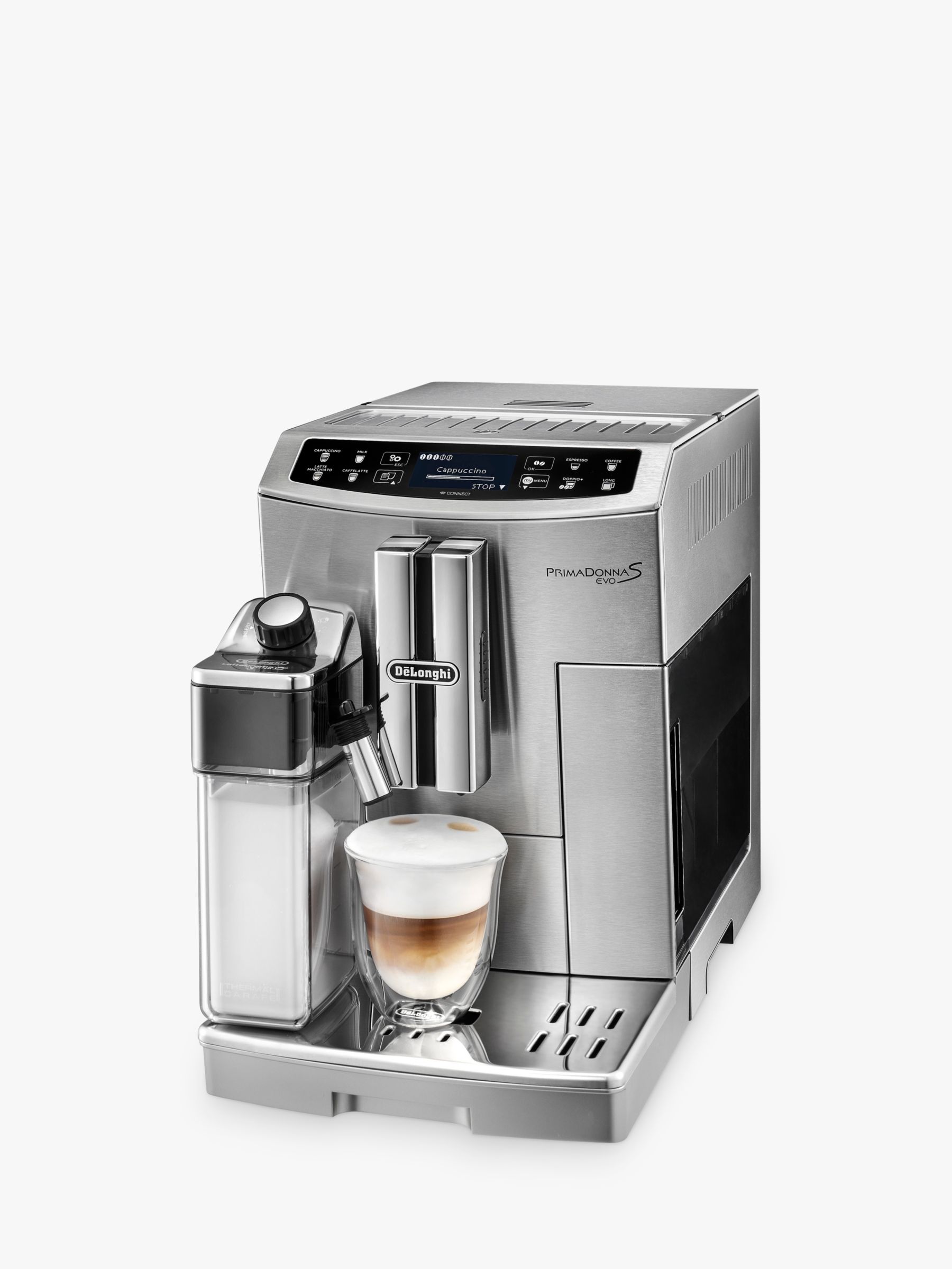 De’Longhi ECAM 510.55 PrimaDonna S Evo Bean-to-Cup Coffee Machine, Silver