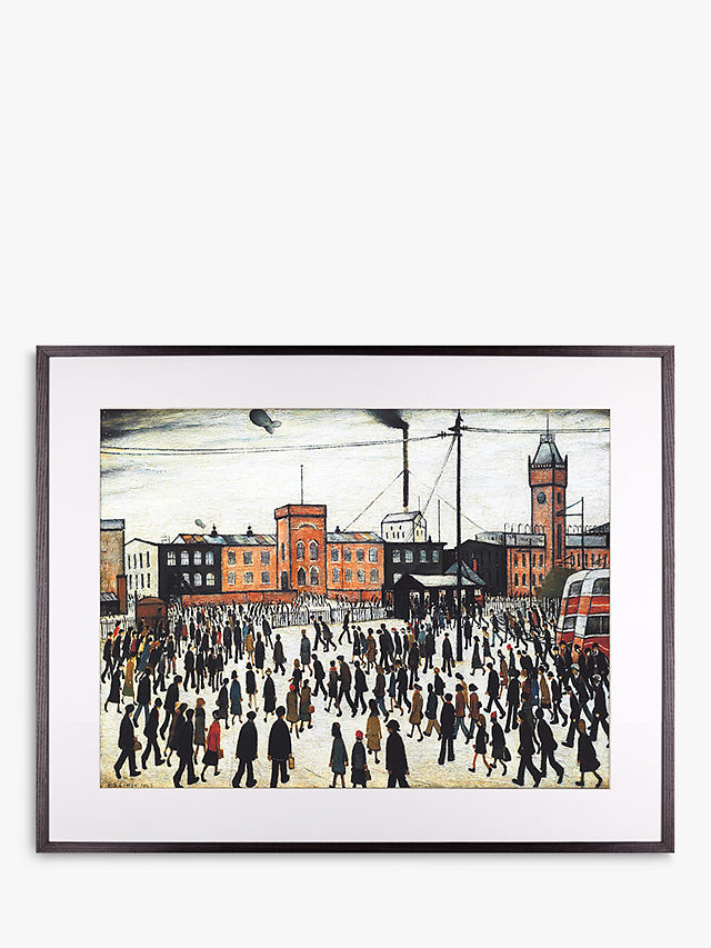 LS Lowry - Going To Work 1943 Framed Print & Mount, 64.8 x 80.2cm