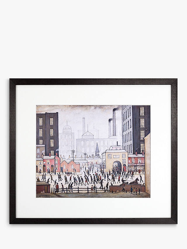 LS Lowry - Coming From The Mill 1930 Framed Print & Mount, 44 x 50.8cm